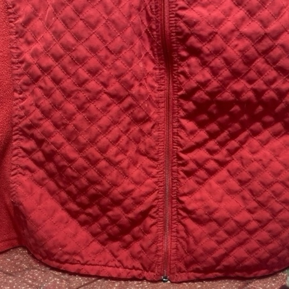 🌟 Columbia Lined Zip Front Red Vest, Sz XL Women’s lightweight technical - Picture 7 of 14